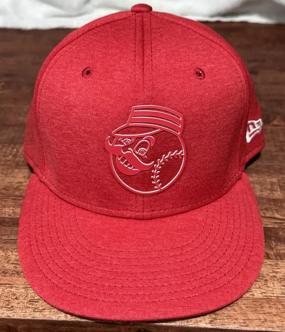 New Era 59FIFTY Cincinnati Reds Clubhouse Flat Bill Hat Size 7 1/8